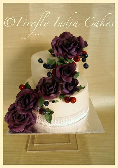 Roses & Berries - Cake by Firefly India by Pavani Kaur