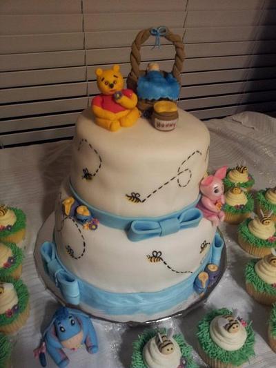 Pooh Baby Shower - Cake by Pamela