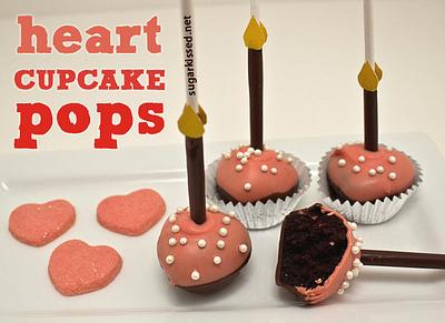 Heart Cupcake Pops in 5 Easy Steps - Cake by Janine