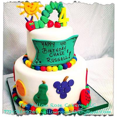 Very Hungry Caterpillar - Cake by The Yellow Rose Cakery, LLC