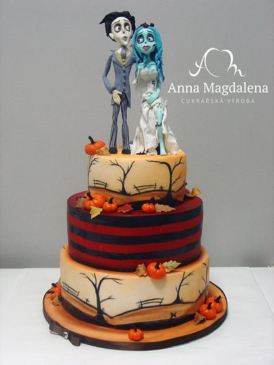 Corpse Bride wedding cake - Cake by crazycakes