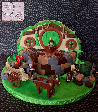 Lego hobbit hole/lord of the rings - Cake by Emmazing Bakes