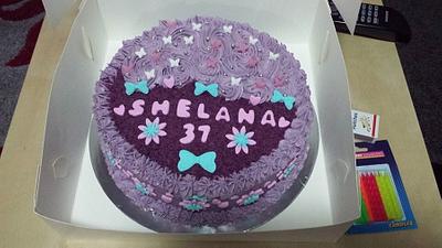 Purple Rose Cake - Cake by Sweet Creative Cakes by Jena