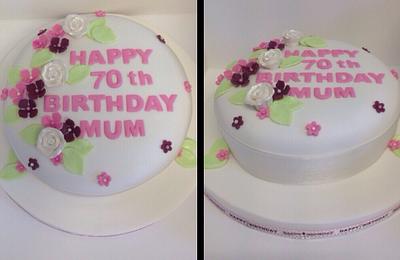 Flower birthday cake - Cake by Kirstie's cakes