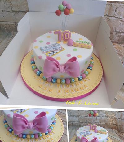 70th Birthday Bingo themed - Cake by Sweet Lakes Cakes