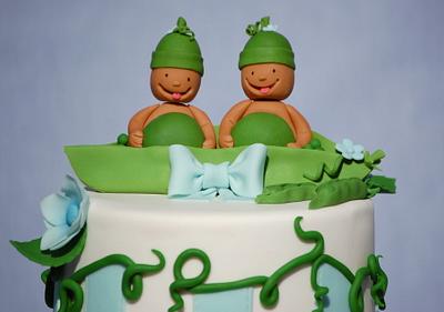 Two Peas in a Pod - Cake by Lesley Wright