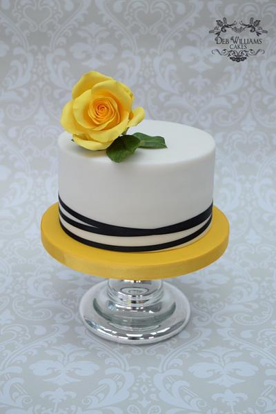 Yellow rose cake - Cake by Deb Williams Cakes