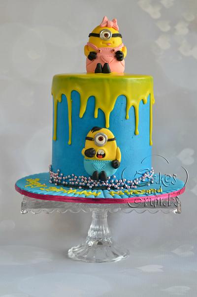 Minion drip cake!!!  - Cake by Hima bindu
