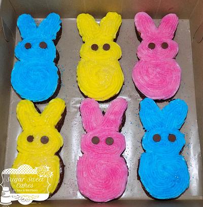 Peep Bunny Brownies - Cake by Sugar Sweet Cakes