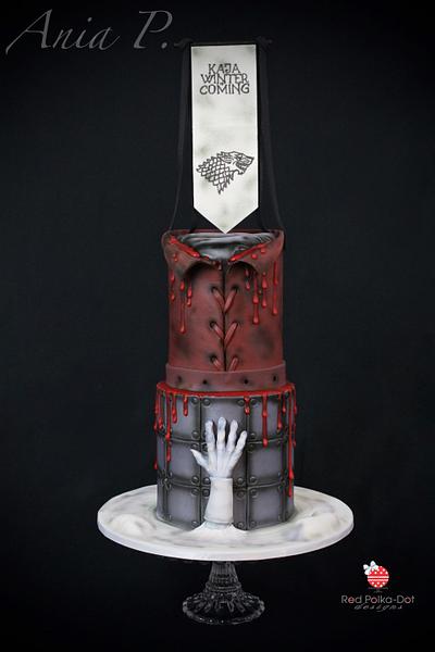 GoT - Winter is coming! - Cake by RED POLKA DOT DESIGNS (was GMSSC)