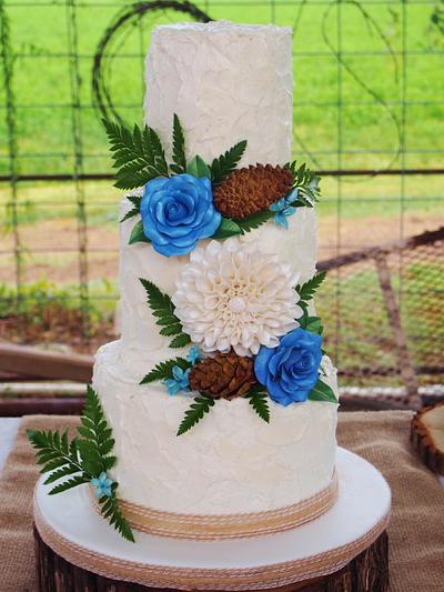 Country Wedding - Cake by Kendra's Country Bakery