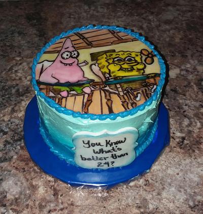 Spongebob, You know what's better than 24? - Cake by Tareli