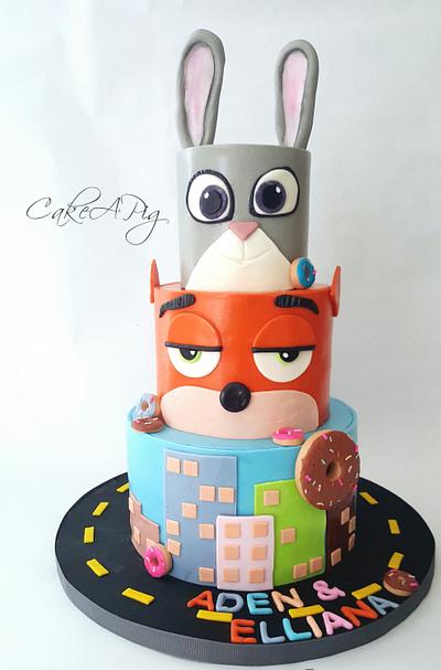 Zootopia - Cake by CakeAPig
