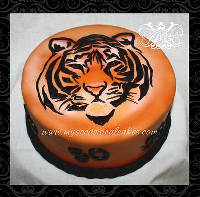 Tiger 50th Bday - Cake by Occasional Cakes
