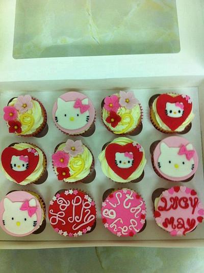Hello Kitty Cupcakes - Cake by CakeyBakey Boutique