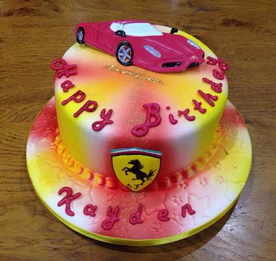 Ferrari cake - Cake by Rachel Bosley 