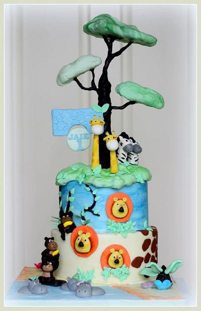 Jungle cake for a little man.. - Cake by De Zoete Suikertoef
