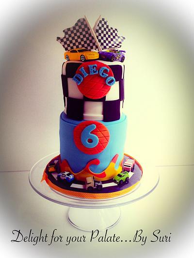 Race Car Birthday Cake  - Cake by Delight for your Palate by Suri