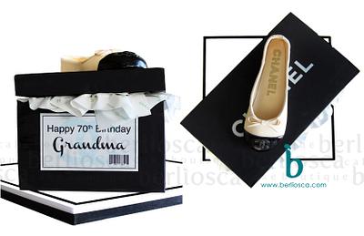 Chanel Flats & Shoe Box - Cake by Berliosca Cake Boutique