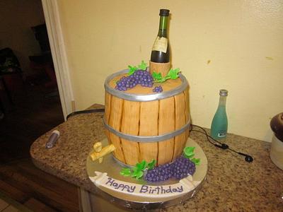 Wine Barrel Cake - Cake by Paulina