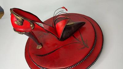 Orient Inspired Sugar Shoe - Cake by Lesi Lambert - Lambert Academy of Sugar Craft
