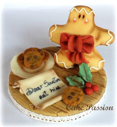 My Gingerbread cookie for Santa Claus  - Cake by CakePassion