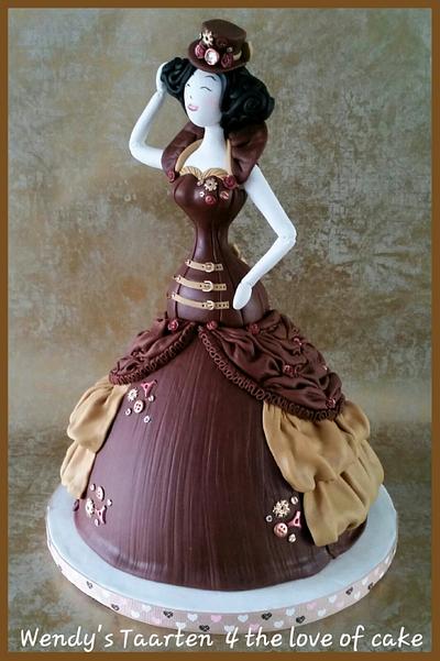 steampunk lady  - Cake by Wendy Schlagwein