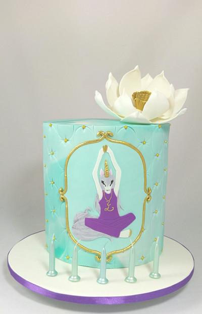 Namaste Unicorn - Cake by Lisa-Jane Fudge