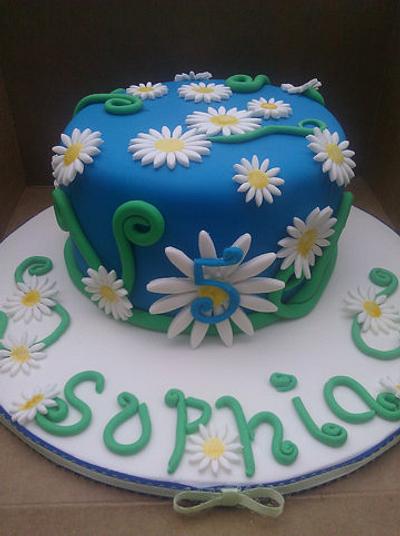 Daisy cake with Cupcakes - Cake by Cakery Creation Liz Huber