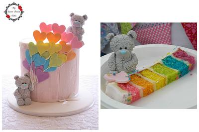 Rainbows and Love Hearts - Cake by My Sweet Dream Cakes