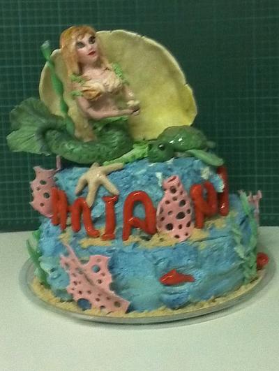 mermaid cake - Cake by Miavour's Bees Custom Cakes