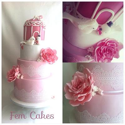 bird cake - Cake by Fem Cakes