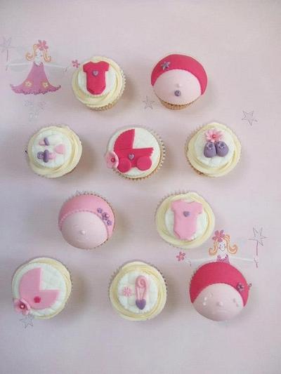 Baby Girl Cupcakes - Cake by Natalie's Cakes & Bakes