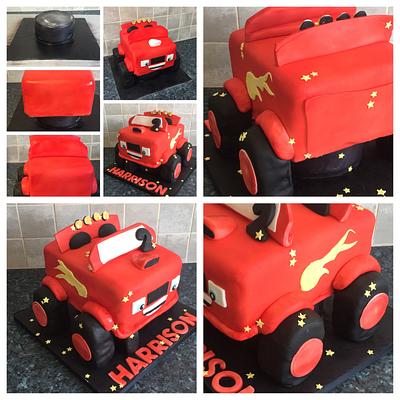 Blaze the monster truck!! - Cake by Beckie Hall
