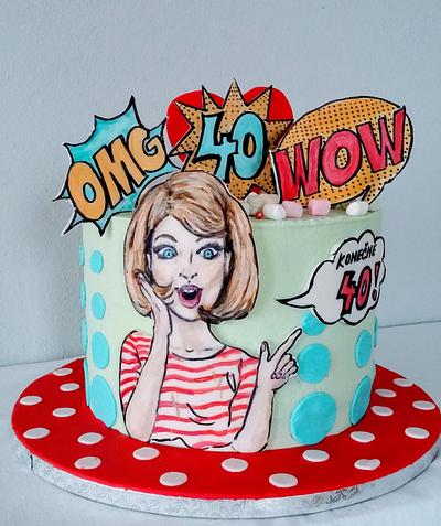 Pop art in cream - Cake by alenascakes