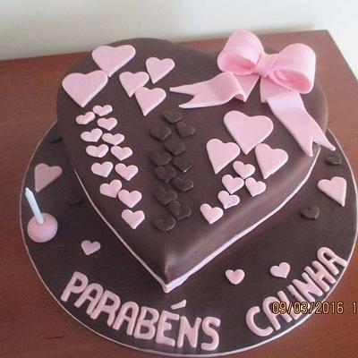 Heart chocolate cake - Cake by Susana Falcao