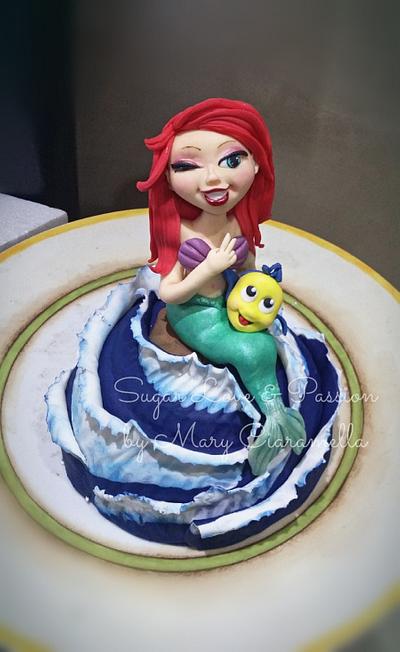 Funny Ariel - The Little Mermaid - Cake by Mary Ciaramella (Sugar Love & Passion)