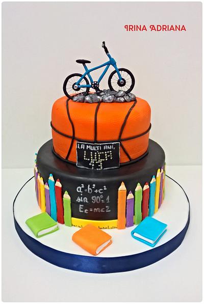 School and Sport - Cake by Irina-Adriana