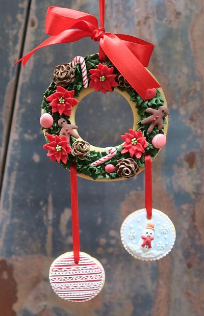Christmas Wreath ginger bread - Cake by Grazie cake and sugarcraft studio