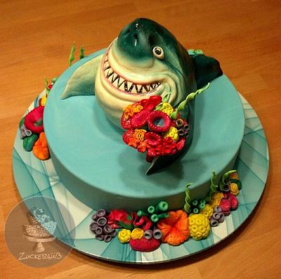 Birthday Cake Shark  - Cake by Zuckersüß
