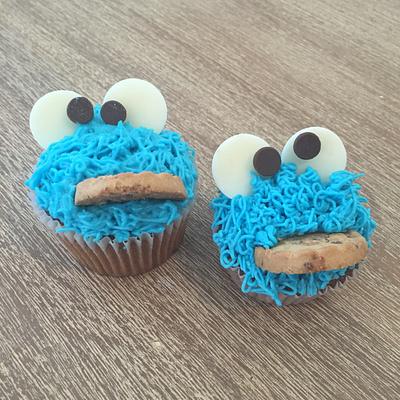 Cookie monster - Cake by Lovescakesme