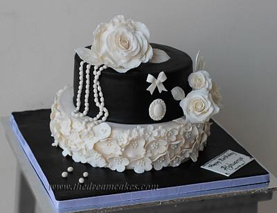 Vintage Black and White - Cake by Ashwini Sarabhai