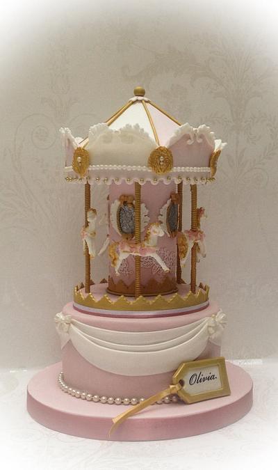 Little Miss 9's Carousal Cake - Cake by Samantha's Cake Design