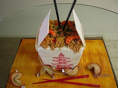 Chinese Take Out Box - Cake by Cakeicer (Shirley)