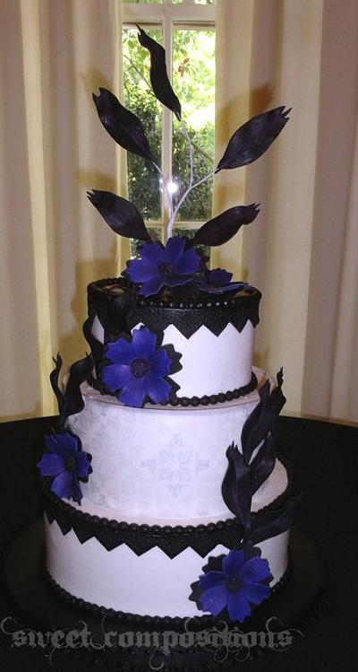 Purple and Black  - Cake by Sweet Compositions