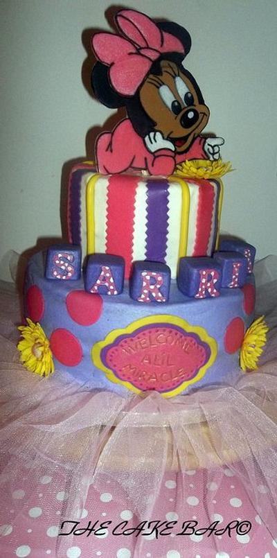 Baby Minnie Shower Cake - Cake by TheCakeBar