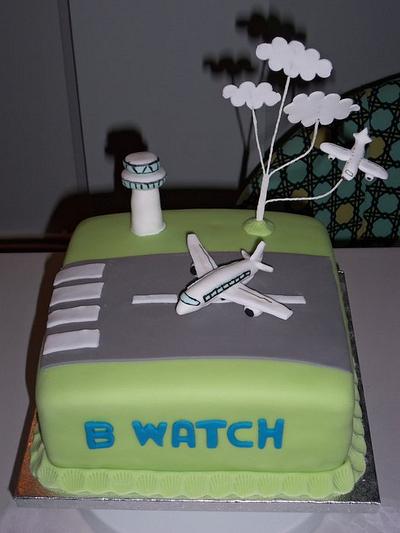 Aeroplane/air traffic control Cake - Cake by Helen