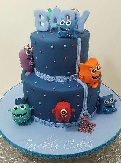 Monster Baby Shower  - Cake by Tascha's Cakes
