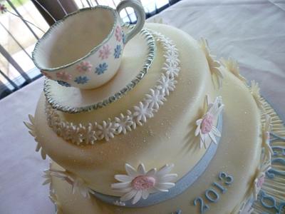 Christening Cake, Alice in Wonderland Theme - Cake by Gayle Jones
