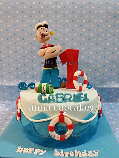popeyre the sailor man cake - Cake by annacupcakes